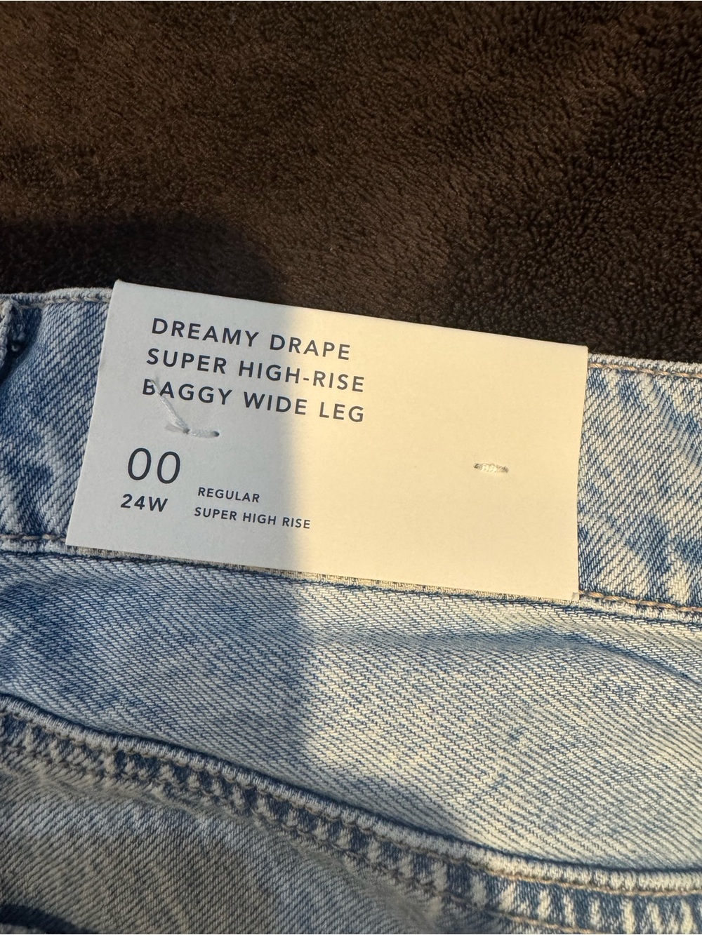 American Eagle Outfitters Light Blue Dreamy Drape Baggy Wide Leg Jeans - Picture 4 of 6
